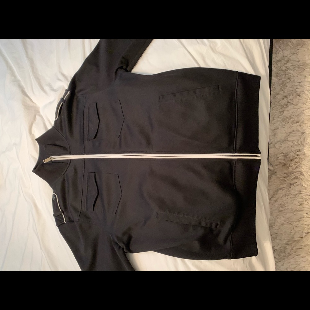 Men’s Express Black Varsity Track Jacket